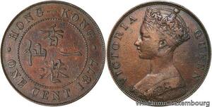 R7002 China Hong Kong One Cent Victoria 1877 -> Make offer