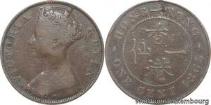 R7006 China Hong Kong One Cent Victoria 1866 -> Make offer