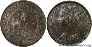 R7008 China Hong Kong One Cent Victoria 1901 H Heaton -> Make offer