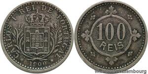 R7022 Portugal 100 Reis Carlos I 1900 -> Make offer