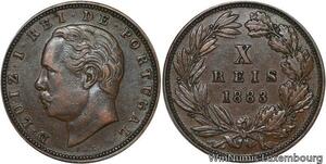 R7030 Portugal 10 Reis Luiz I 1883 -> Make offer
