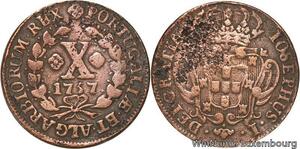 R7031 Portugal 10 Reis José I 1757 -> Make offer