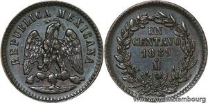 R7049 Mexico Un Centavo 1889 Mo Quality AU -> Make offer