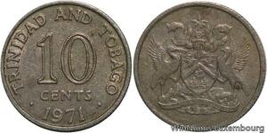 R7067 Trinidad & Tobago 10 Cents 1971 -> Make offer