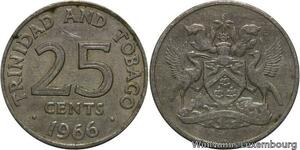 R7068 Trinidad & Tobago 25 Cents 1966 -> Make offer