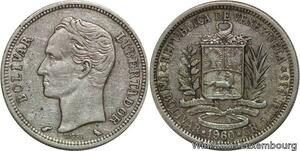 R7078 Venezuela Bolivar 1960 Paris Silver -> Make offer