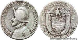 R7102 Panama Decimo 1/10 Balboa 1947 Silver -> Make offer