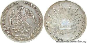 R7114 Rare Mexico 8 Reales 1884 Go RR Silver -> Make offer