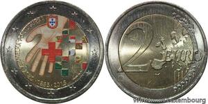 R7149 Portugal 2 Euros 150th Anniversary Red Cross 2015 Colorful UNC --> M offer