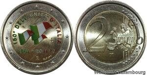 R7159 Italy 2 Euros 150th Anniversary Unification 2011 Colorful UNC ->Make offer
