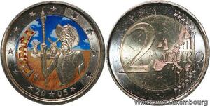 R7166 Spain 2 Euros IVth Centenary Don Quixote 2005 Colorful UNC -> Make offer