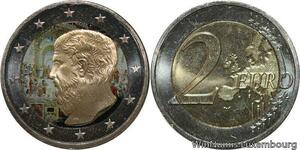 R7173 Greece 2 Euros 2400th Anniversary Platonic Academic 2013 Colorful UNC