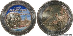 R7205 Luxembourg 2 Euros 100th Anniversary Death William IV 2012 Colorful UNC