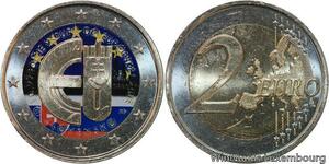R7212 Slovakia 2 Euros 10th Anniversary Accession to EU 2014 Colorful UNC