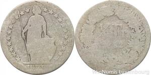 R7261 Switzerland 1/2 Franc Helvetia 1882 B Berne Silver -> Make offer