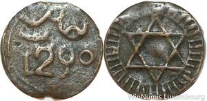 R7367 Morocco 4 Falus Sidi Mohammed IV Salomon AH 1290 1873 Fez -> Make offer