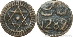 R7381 Morocco 4 Falus Sidi Mohammed IV Salomon AH 1289 1872 Fez -> Make offer