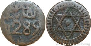 R7386 Morocco 4 Falus Sidi Mohammed IV Salomon AH 1289 1872 Fez -> Make offer