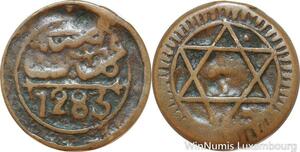 R7390 Morocco 4 Falus Sidi Mohammed IV Salomon AH 1283 1867 Marrakesh ->M offer