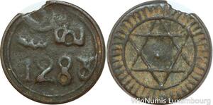 R7391 Morocco 4 Falus Mohammed IV Salomon AH 1287/6 1870 /1 Fez -> Make offer