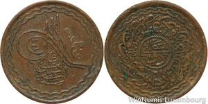 R7423 India Princely States 2 Pai Mahbub Ali Khan II Hyderabad AH 1328 /42 1910