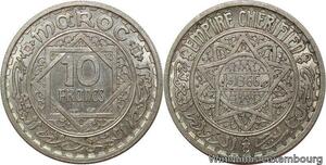 R7457 Morocco 10 Francs Essai Mohammed V AH 1366 1947 UNC -> Make offer