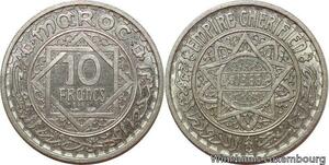 R7459 Morocco 10 Francs Essai Mohammed V AH 1366 1947 UNC -> Make offer