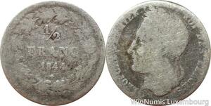R7478 Belgium 1/2 Franc Leopold 1844 Silver -> Make offer