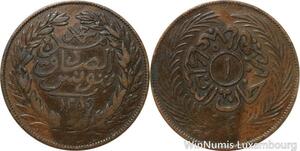 R7483 Tunisia 1 Kharoub Sultan Abdul Mejid Bey Muhammad AH 1289 1872 -> Offer