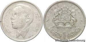 R7531 Morocco 1 Dirham Hassan II AH 1384 1965 Silver -> Make offer