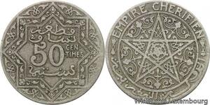 R7536 Morocco 50 Centimes Youssef ND 1924 Poissy -> Make offer