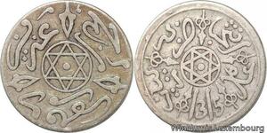 R7549 Morocco 1 Dirham Abdelaziz AH 1315 1898 Paris Silver -> Make offer