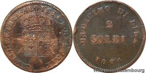 R7633 Italy Italian States Tuscany 2 Soldi Charles Louis 1804 -> Make offer