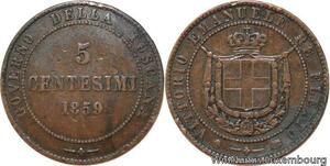 R7644 Italy 5 Centesimi Vittorio Emanuele II 1859 Birmingham -> Make offer