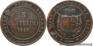 R7646 Italy 5 Centesimi Vittorio Emanuele II 1859 Birmingham -> Make offer
