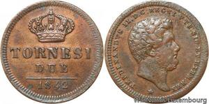 R7658 Italy Italian States Naples 2 Tornesi Ferdinando II 1842 -> Make offer