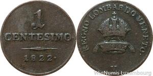 R7677 Italy Lombardia Venetia 1 Centesimo Ferdinand I 1822 V Venice > Make offer