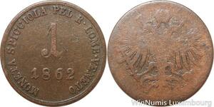 R7688 Italy Lombardia Venetia 1 Soldo Franz Joseph I 1862 -> Make offer