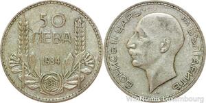 R7746 Bulgaria 50 Leva Boris III 1934 Silver -> Make offer