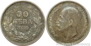 R7752 Bulgaria 50 Leva Boris III 1930 BP Silver -> Make offer