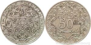 R7783 Morocco 50 Centimes Youssef Ben Hassan ND 1921 Paris -> Make offer