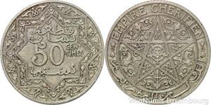R7788 Morocco 50 Centimes Youssef Ben Hassan ND 1921 Paris -> Make offer
