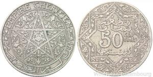 R7796 Morocco 50 Centimes Youssef Ben Hassan ND 1921 Paris -> Make offer
