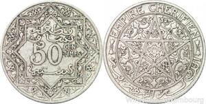 R7797 Morocco 50 Centimes Youssef Ben Hassan ND 1921 Paris -> Make offer