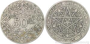 R7800 Morocco 50 Centimes Youssef Ben Hassan ND 1924 Poissy -> Make offer