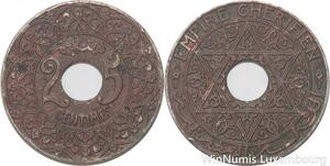 R7802 Morocco 25 Centimes Youssef ND 1921 Paris -> Make offer