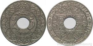 R7825 Morocco 25 Centimes Youssef ND 1921 Paris AU -> Make offer