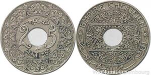 R7833 Morocco 25 Centimes Youssef ND 1924 Poissy -> Make offer