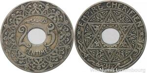 R7839 Morocco 25 Centimes Youssef ND 1921 Paris -> Make offer