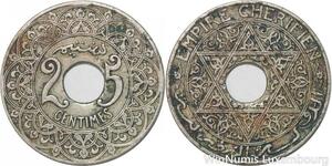 R7842 Morocco 25 Centimes Youssef ND 1921 Paris -> Make offer